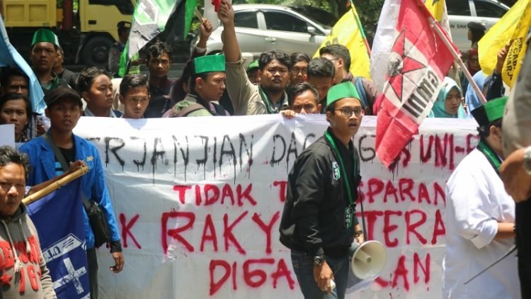 Demonstration of AEPF Meeting in Solo, Februari 2018 / Doc. IGJ