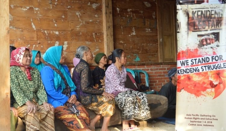 Dukungan untuk perjuangan Jaringan Masyarakat Peduli Pegunungan Kendeng (JMPPK)/Photo. AP Gathering 2018
